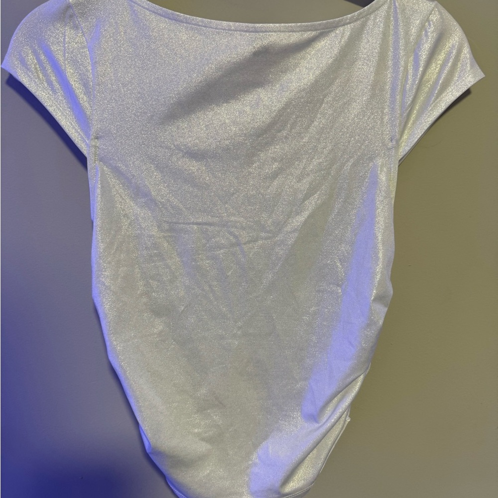 Wild Fable Shimmering White top